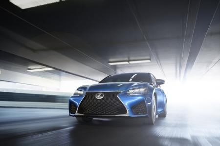 The GS F is powered by Lexusâ€™s normally aspirated 5.0-litre V8 engine, here producing 470 bhp and peak torque in excess of 530 Nm. The unit is mated to a quick eight-speed automatic transmission that offers a manual shift option and four driver-selectable operating modes: Normal, Eco, Sport S and, designed specifically for race track driving, Sport S+.