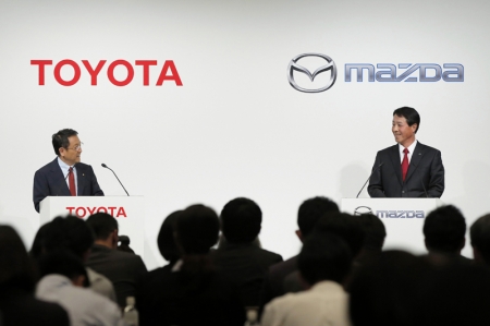 The announcement comes amid media reports that said the two companies are exploring numerous projects. Among them would be an arrangement in which Toyota supplies Mazda with its hydrogen fuel cell system and plug-in hybrid technology, in exchange for receiving Mazdaâ€™s fuel-efficient Skyactiv gasoline and diesel engine technology.The latest move comes as global automakers increasingly pool resources on expensive green-car development. In hydrogen fuel cell technology, for example, Nissan has teamed with Ford and Daimler AG, while Honda is working with General Motors.
