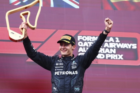 Mercedes' George Russell clinched an unexpected victory at the Austrian Grand Prix.

The race took a dramatic turn in the final laps when Max Verstappen and Lando Norris collided while battling for the lead, dropping Verstappen down the order and forcing Norris to retire.