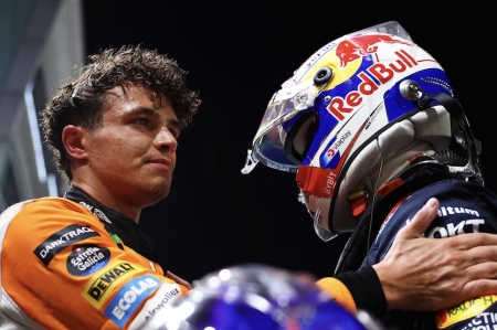 It’s the front row and a head-to-head between two titans of the sport, and it’s shaping up to be an electrifying Sunday at Marina Bay.

McLaren’s Lando Norris snatched pole with a blistering performance, while Red Bull’s Max Verstappen will be breathing down his neck in P2, setting the stage for a dramatic race.
