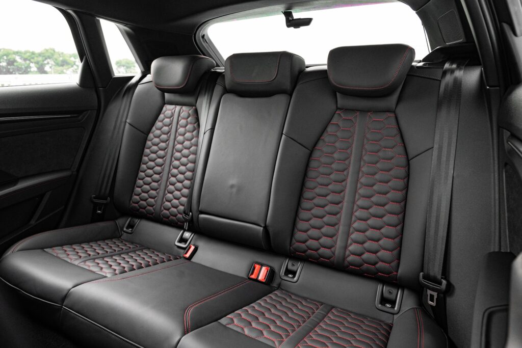 Audi RS3 2025 rear seats