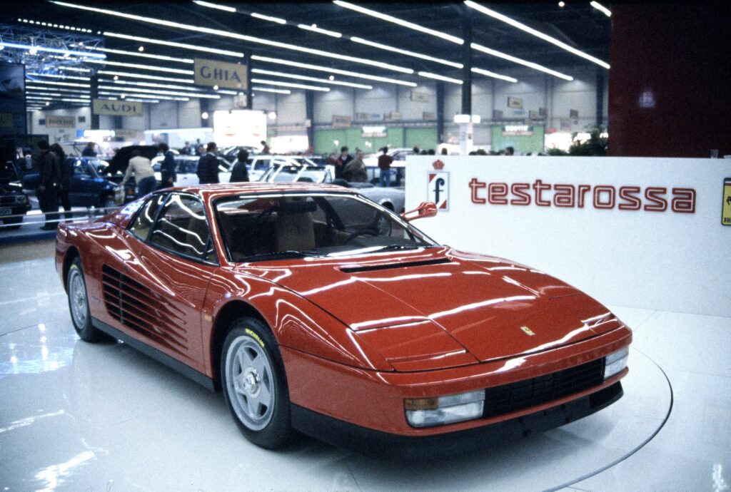 Ferrari Testarossa at Paris Motor Show, 1984